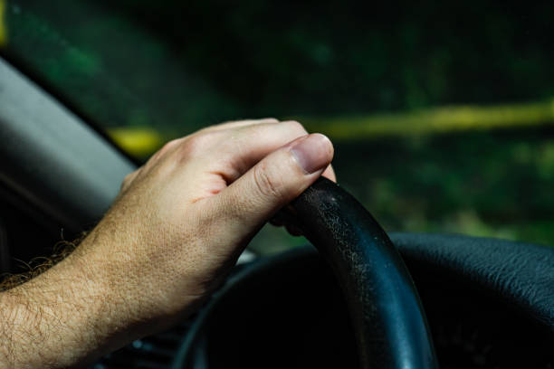 istock Man holding the car wheel 1418287677
