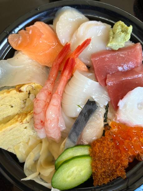 istock Japanese chirashi sushi rice bowl 1418290907