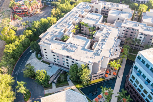 istock Aerial of Green Building 1418294645