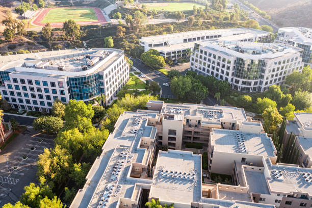 istock Aerial of Green Building 1418294650