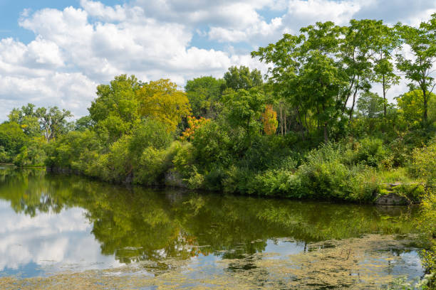 istock Lemont Heritage Quarries Recreation Area Lake. 1418300071