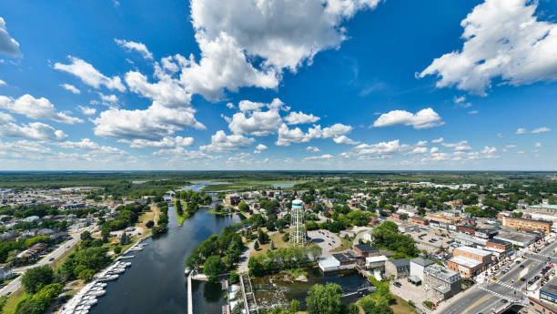 istock Aerial view of Smiths Falls, Ontario, Canada 1418303654