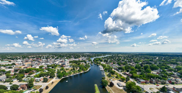 istock Aerial view of Smiths Falls, Ontario, Canada 1418303662