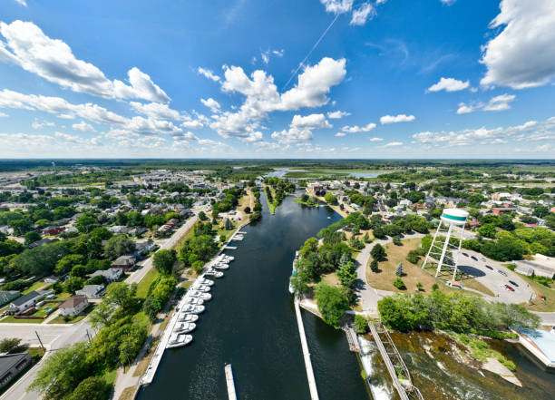 istock Aerial view of Smiths Falls, Ontario, Canada 1418303673