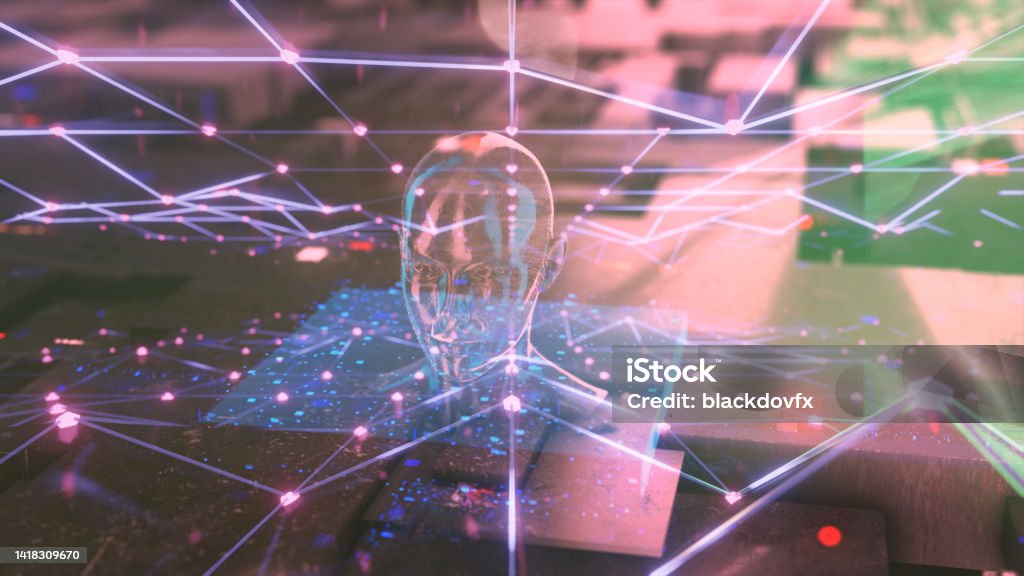 Android Portrait Deep Learning Artificial Intelligence Background Stock ...