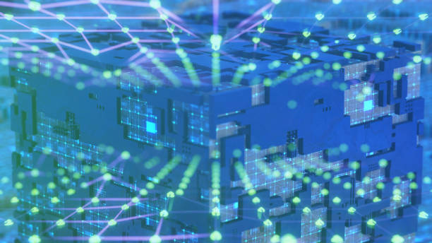 istock Bitcoin blockchain crypto currency digital encryption, Digital money exchange, Technology global network connections background concept. 1418309680