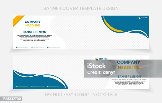 istock banner linkedin cover design set vector 1418332700
