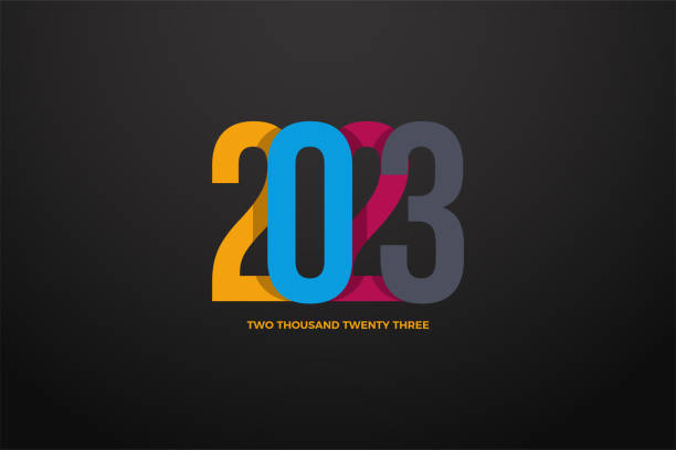 istock The colorful number 2023 symbol for New Year's greetings 1418345028