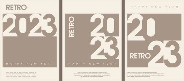 istock Happy new year classic 2023 for posters and templates 1418346386