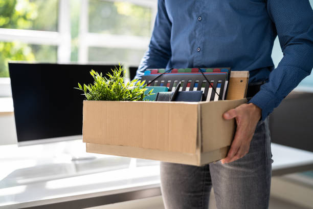 Resign From Job Or Fired Employee Moving Out Resign From Job Or Fired Employee Moving Out Of Office fired employee stock pictures, royalty-free photos & images