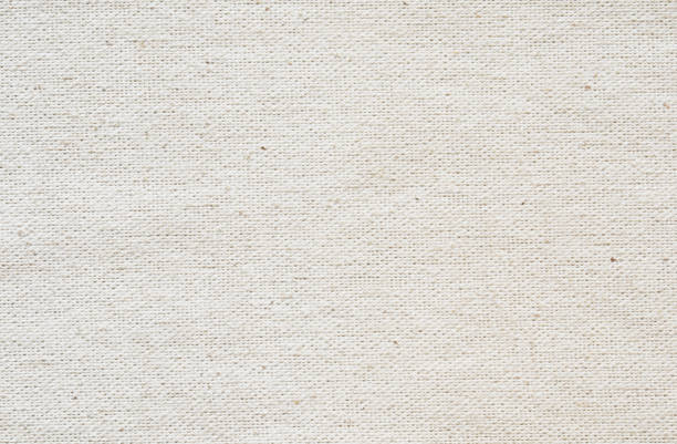 istock Close-up of natural fabric texture. Light beige cloth background. 1418357309