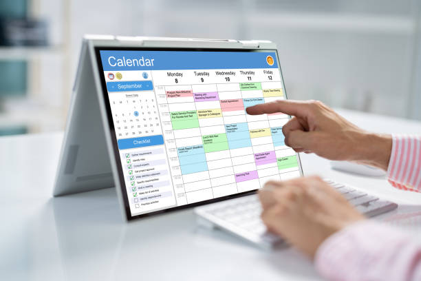 istock Appointment Schedule Planner And Date Calendar 1418357354