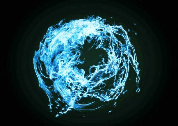 istock 3D illustration of splashing blue water 1418358784