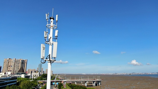 5G mobile phone communication tower