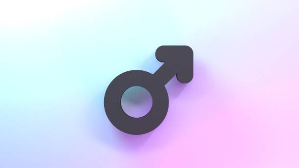 istock Male gender sign. 3d render illustration. 1418364017