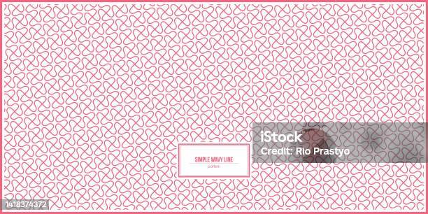 Simple Pink Wavy Lines Pattern Stock Illustration - Download Image Now ...