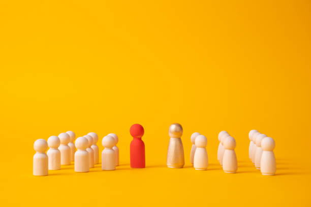 istock Two irreconcilable people groups. Rivalry and competition. Conflict hostility, aggressiveness. Resolution and compromise through negotiations. Competing crime clans. Interethnic strife. Confrontation 1418381617