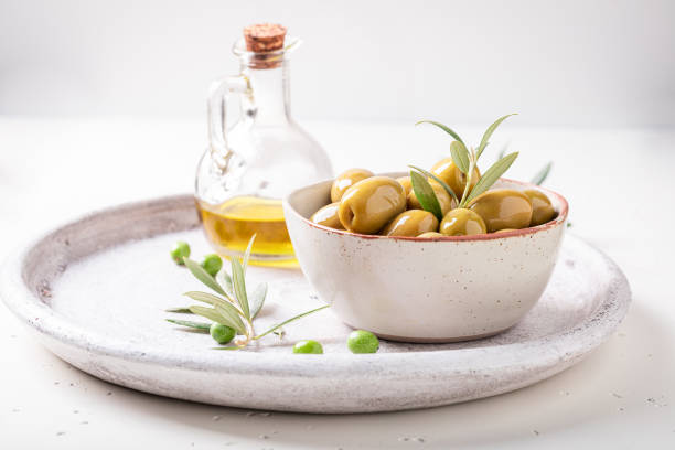 istock Healthy and fresh olives as Italian appetizer. 1418381839