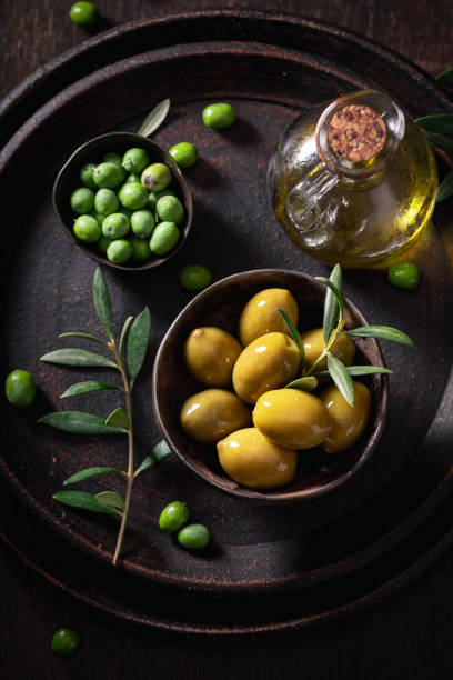 istock Delicious and healthy olives as Italian appetizer. 1418382213