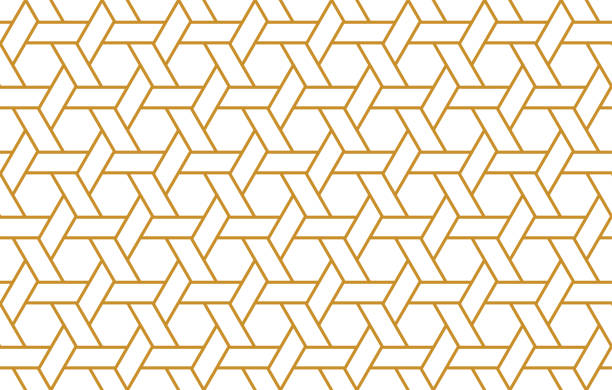 ilustrações, clipart, desenhos animados e ícones de hexágono tece padrão perfeito - tessellated