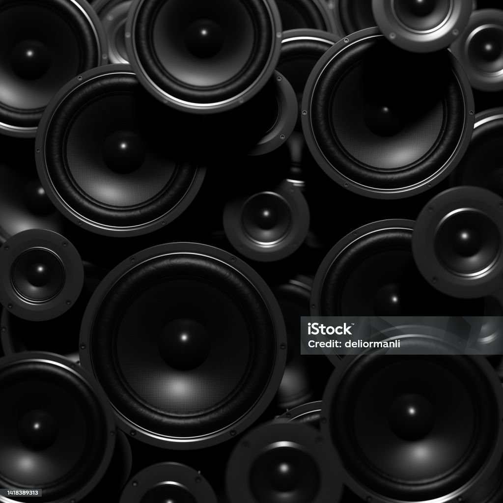 Abstract background with sound speakers Abstract background with Sound speakers Noise Stock Photo