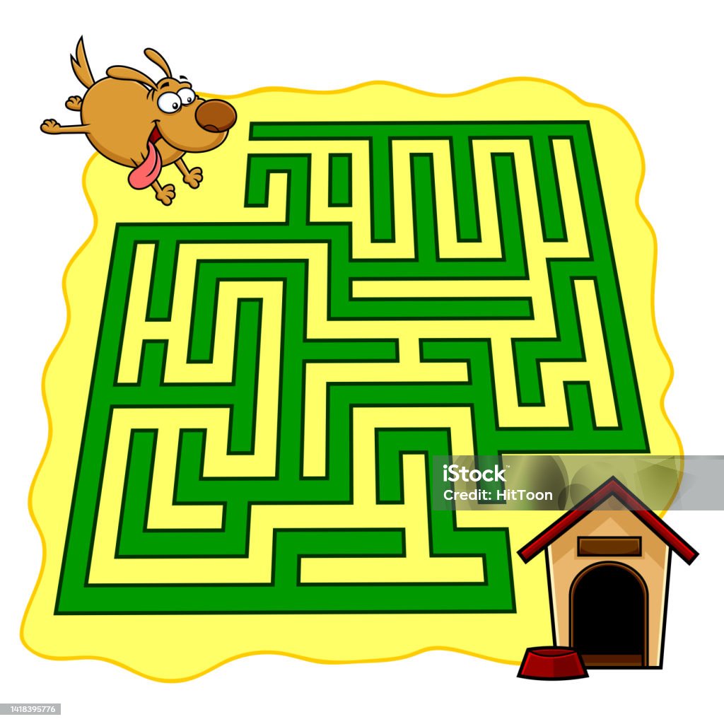 Hoạt Hình Trò Chơi Mê Cung Giáo Dục Cho Trẻ Em Giúp Chú Chó Đến ...