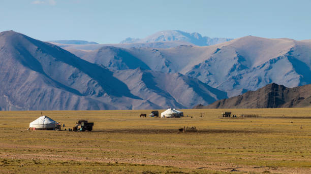istock Mountains of Western Mongolia, nomad life 1418421596
