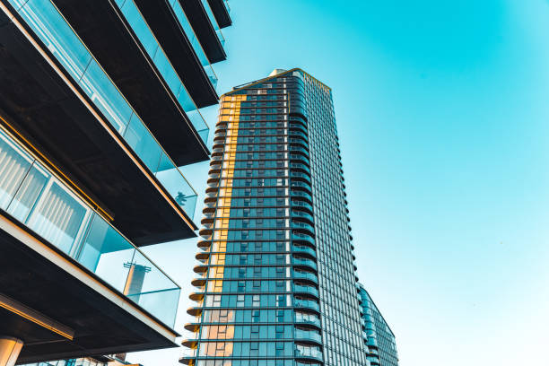 Modern office building detail, London