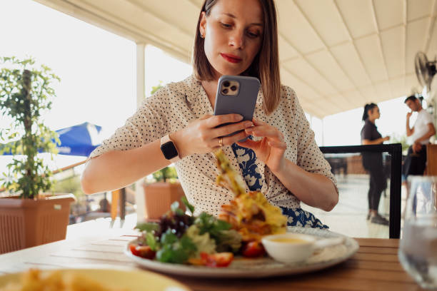 istock Women having her lunch or dinner 1418450205