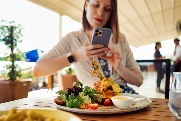 istock Women having her lunch or dinner 1418450211