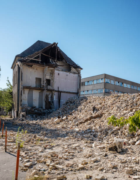 istock A building is demolished on a construction site 1418454397
