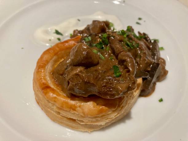 istock French cuisine : Vol au vent with mushrooms 1418471392