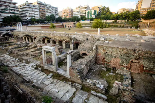 The Roman Forum of Thessaloniki is the ancient Roman-era forum (or Agora) of the city, located at the upper side of Aristotelous Square.