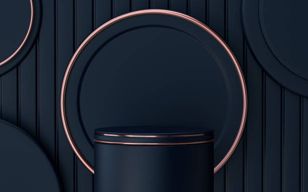 istock dark luxury metallic look abstract empty space podium display 1418478745