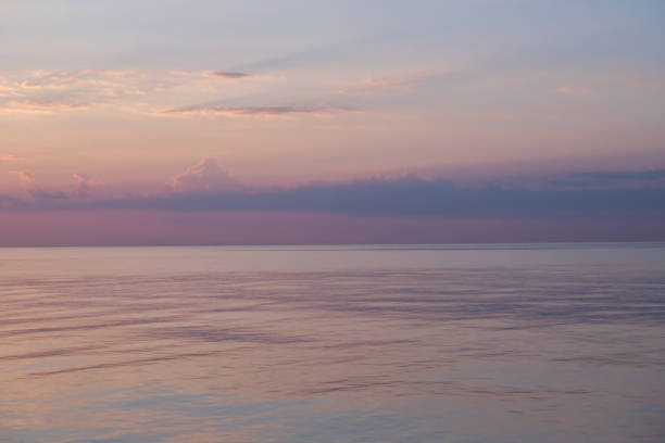 istock Blurred background sea and sky at sunrise. 1418483391
