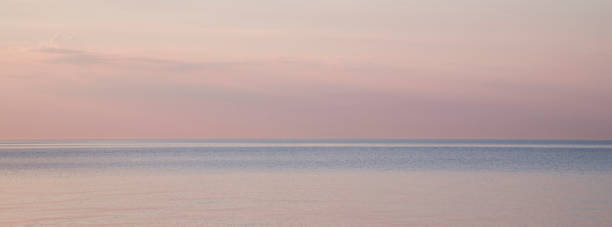istock Blurred background sea and sky at sunrise. 1418483429