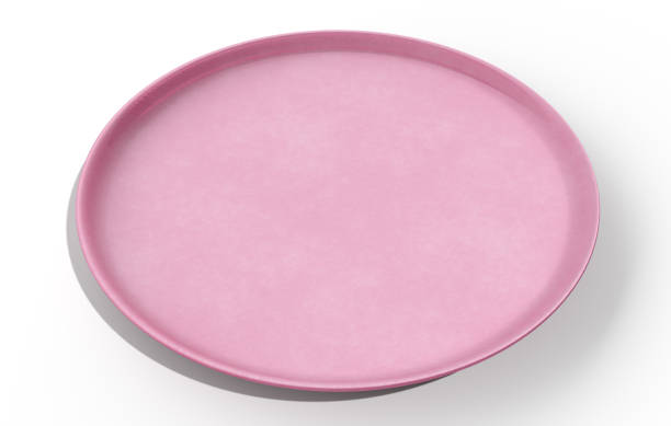 istock Photoreal 3D illustration of a flat ceramic round plate 1418486793