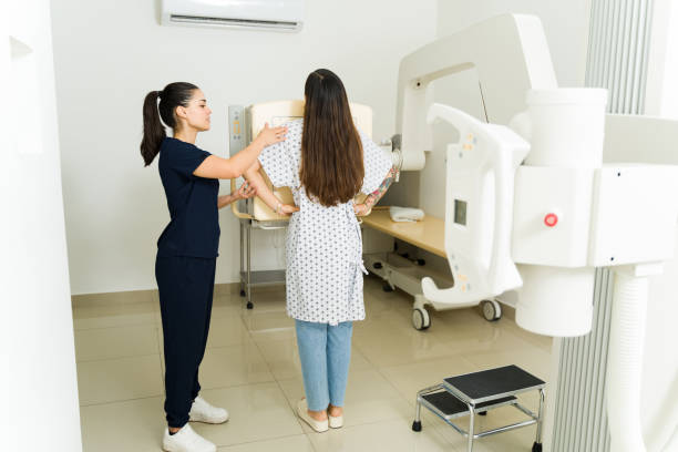 istock Technician radiologist preparing to get an x-ray image at the lab 1418491267