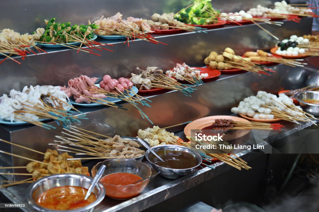 Traditional Malaysian Chinese Street Food Called Steamboat Also Known
