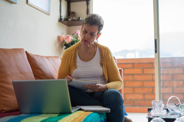 istock Online educations for senior people 1418505163
