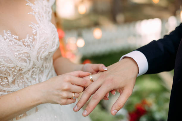 istock happy couple love together wedding ceremony romantic 1418509677