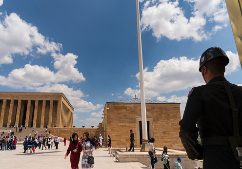 Ankara Turkey, May 18, 2022: Anıtkabir (literally, \