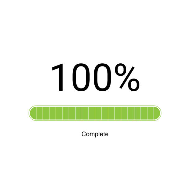 Loading bar progress icons, load sign green vector illustration. System software update and upgrade concept. Loading bar progress icons, load sign green vector illustration. System software update and upgrade concept. Vector illusration EPS 10 transfer print stock illustrations