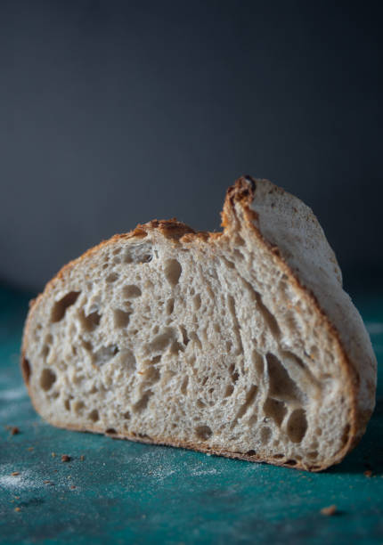 istock sourdough bread isolated in black background with side light 1418526450
