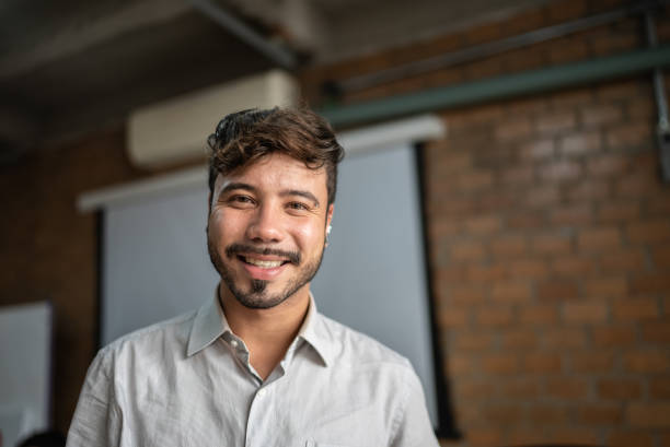 istock Portrait of a young man 1418535349
