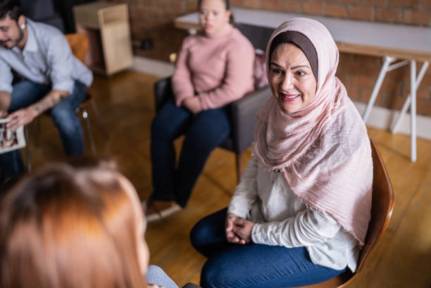 istock Colleagues talking in the classroom or workplace 1418536838