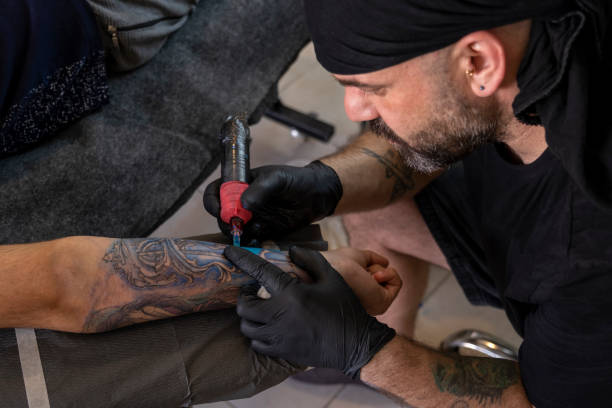 istock tattoo by professional tattooist 1418537290