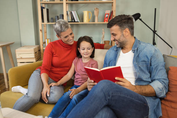 istock Happy family enjoying at home 1418544806
