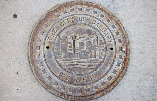 manhole cover of calgary city