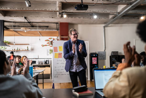 istock Teacher talking in the classroom or seminar 1418553640
